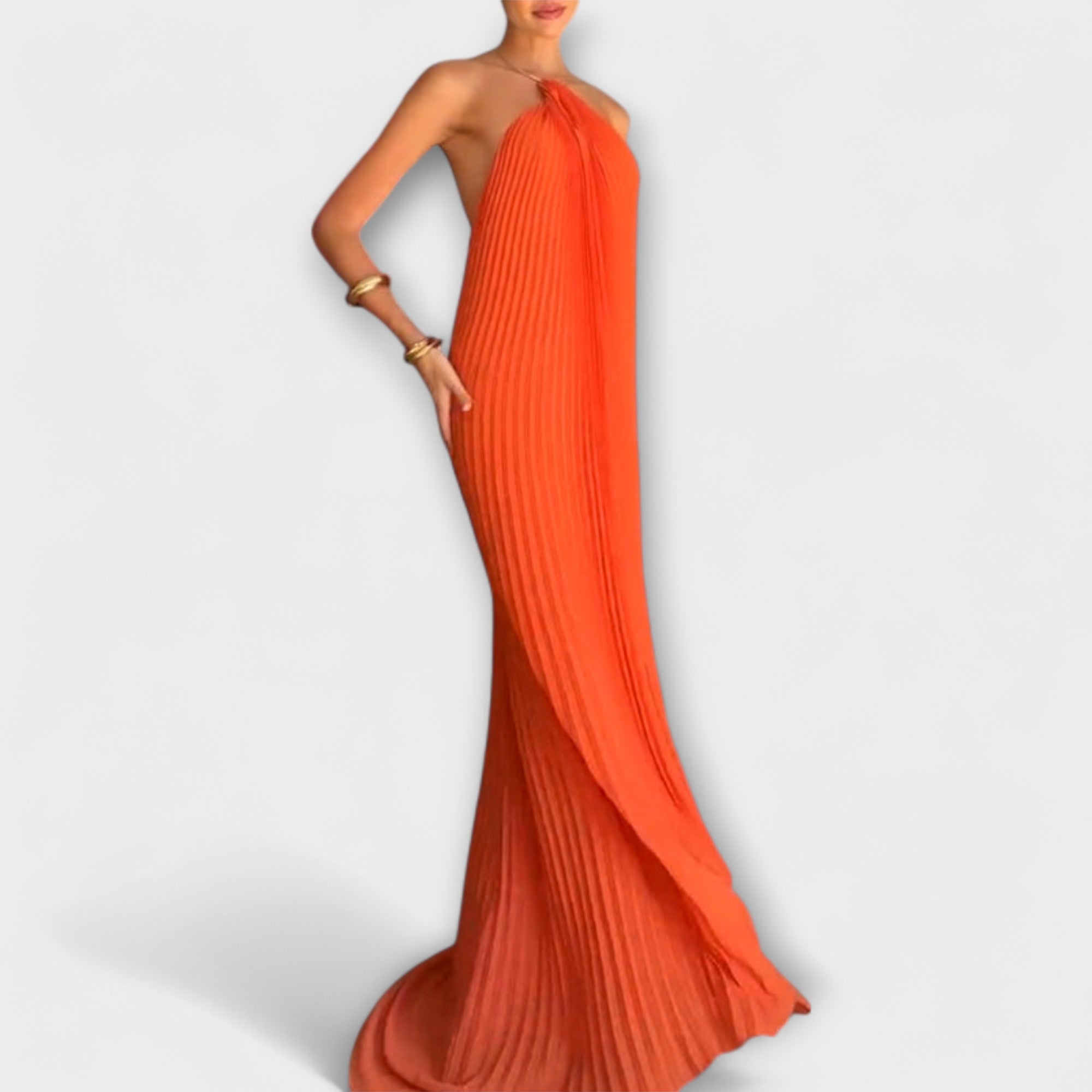 Mohn - Stylisches Kleid mit Faltenkragen