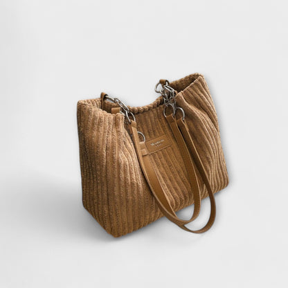 Aurellia. - Weiche Cord-Schultertasche