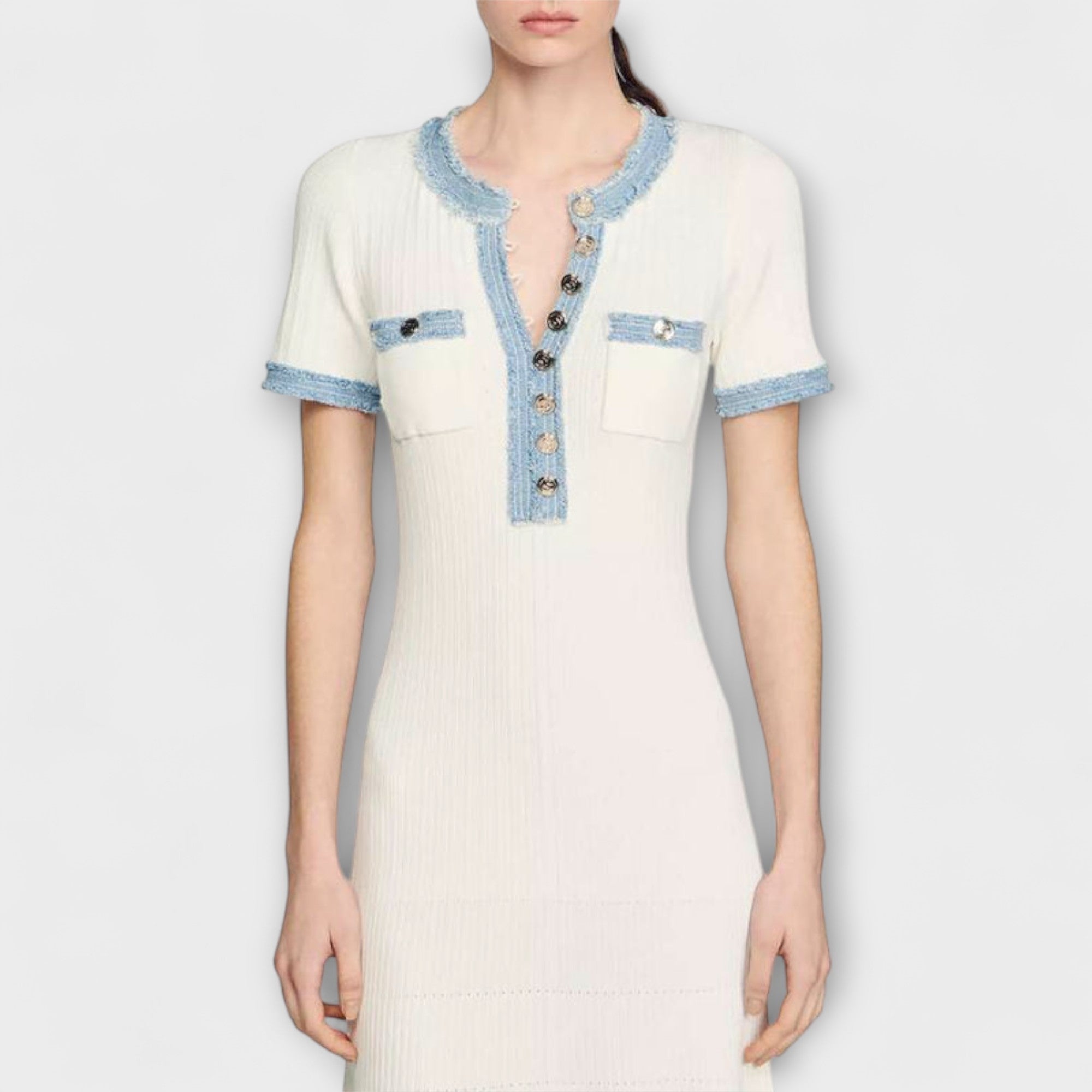 Alecia - Strukturiertes Maxikleid