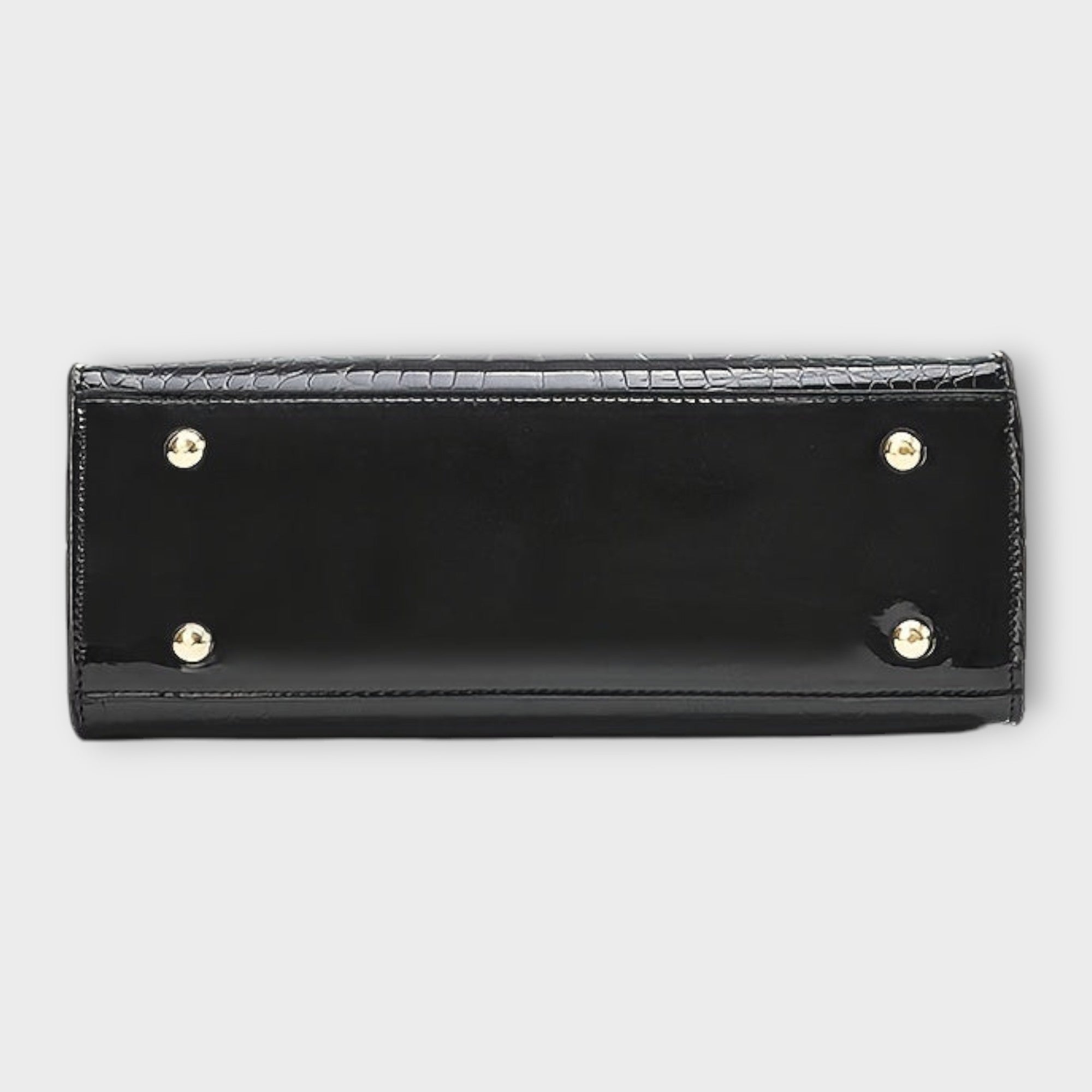 Aurellia. -  Glänzende Krokodilledermuster-Handtasche