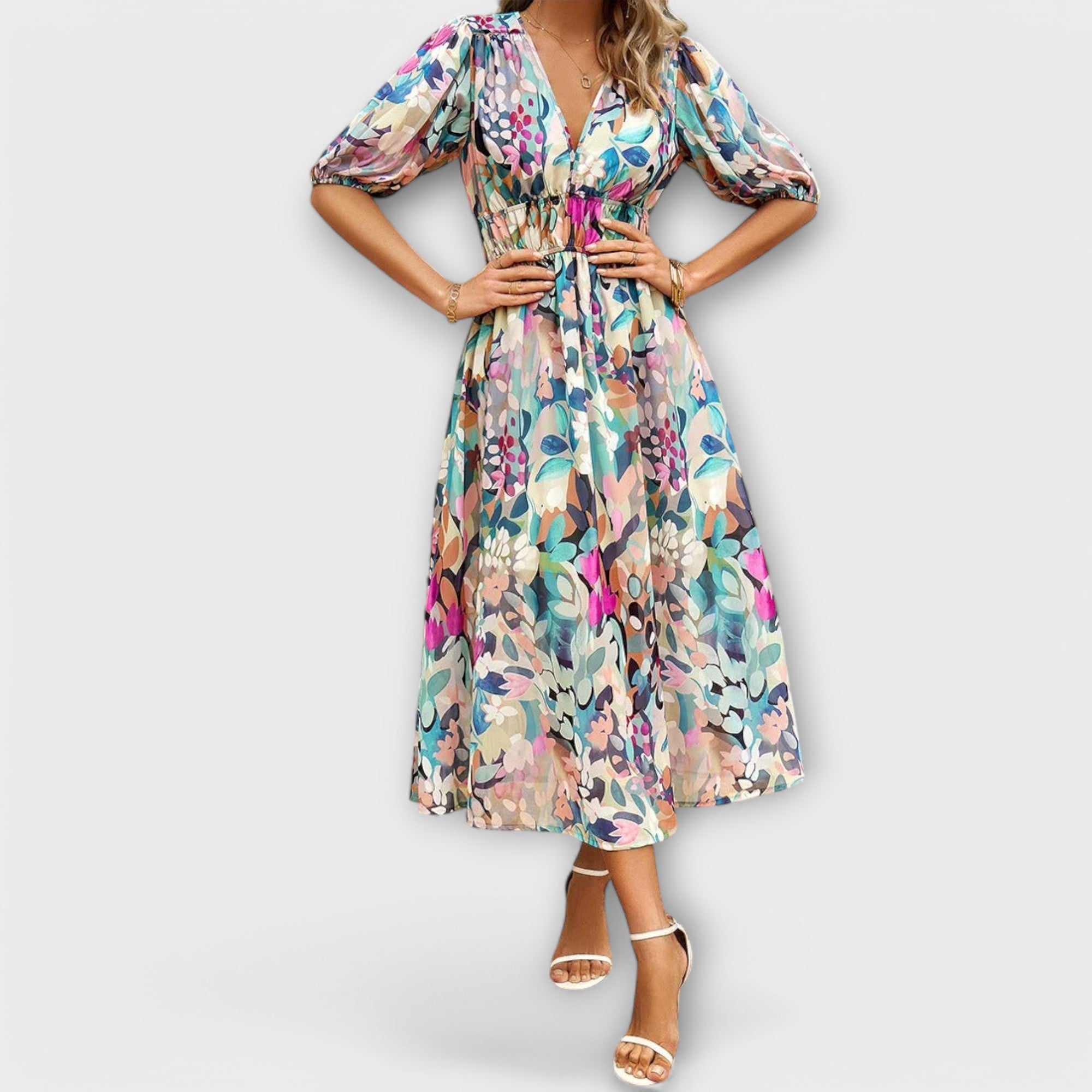 Mathilda - Stilvolles Midi-Kleid