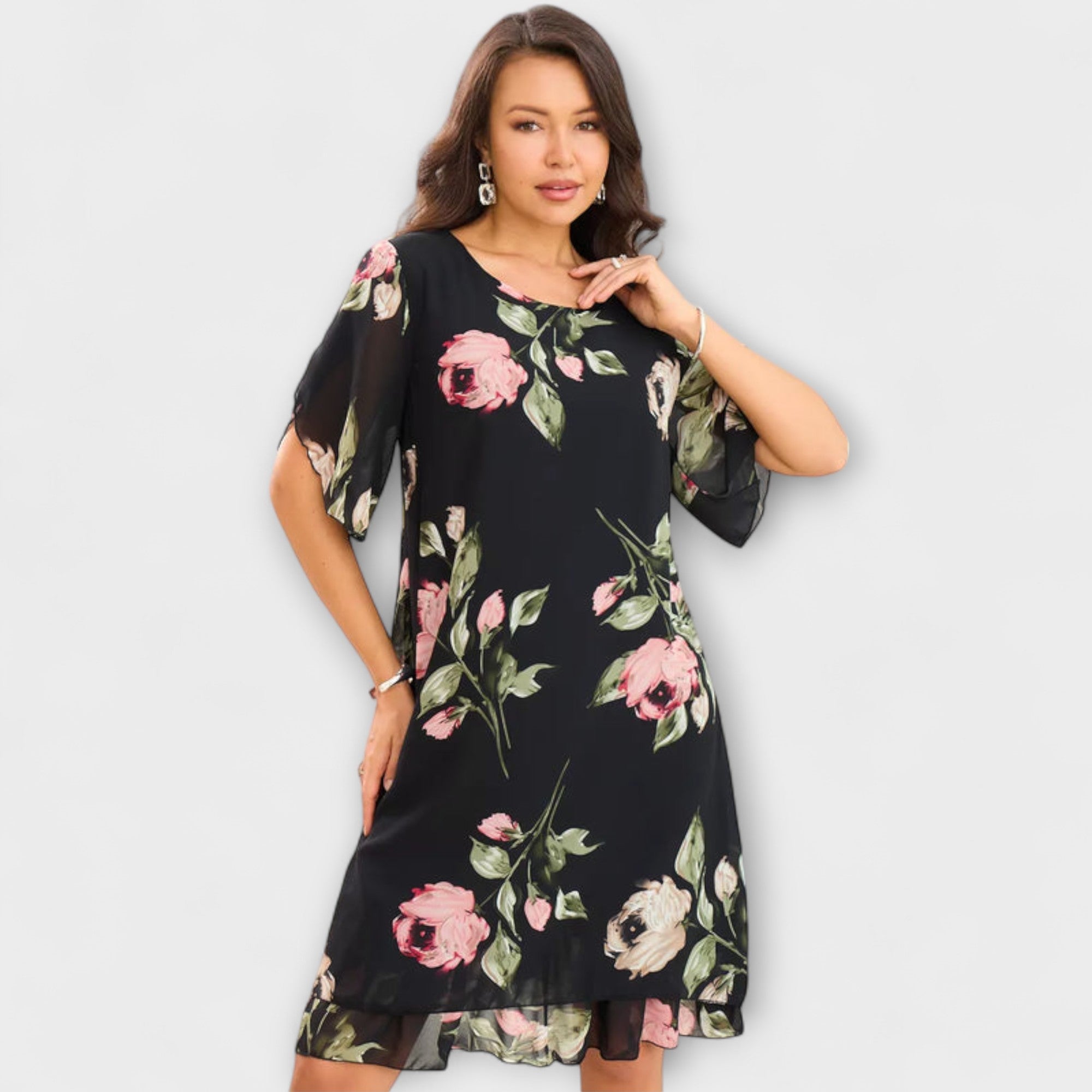 Melin - Elegantes Chiffonkleid