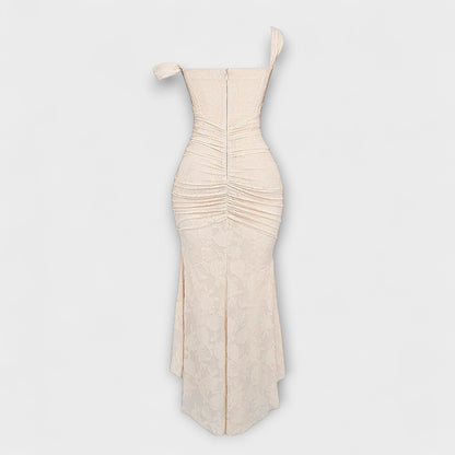 Renske - Langes Kleid mit elegantem und raffiniertem Korsett